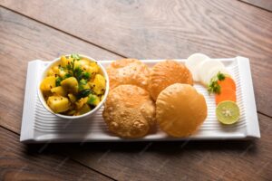 Bedmi Puri with Aloo Sabzi